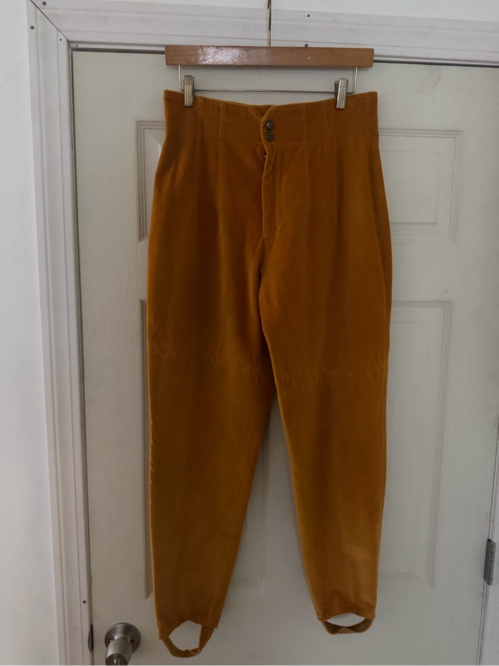 Bogner Velvet Pants in Mustard Gold NWT